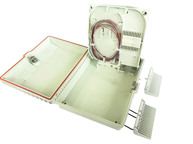 Internal splice tray structure of 16F optical termination box