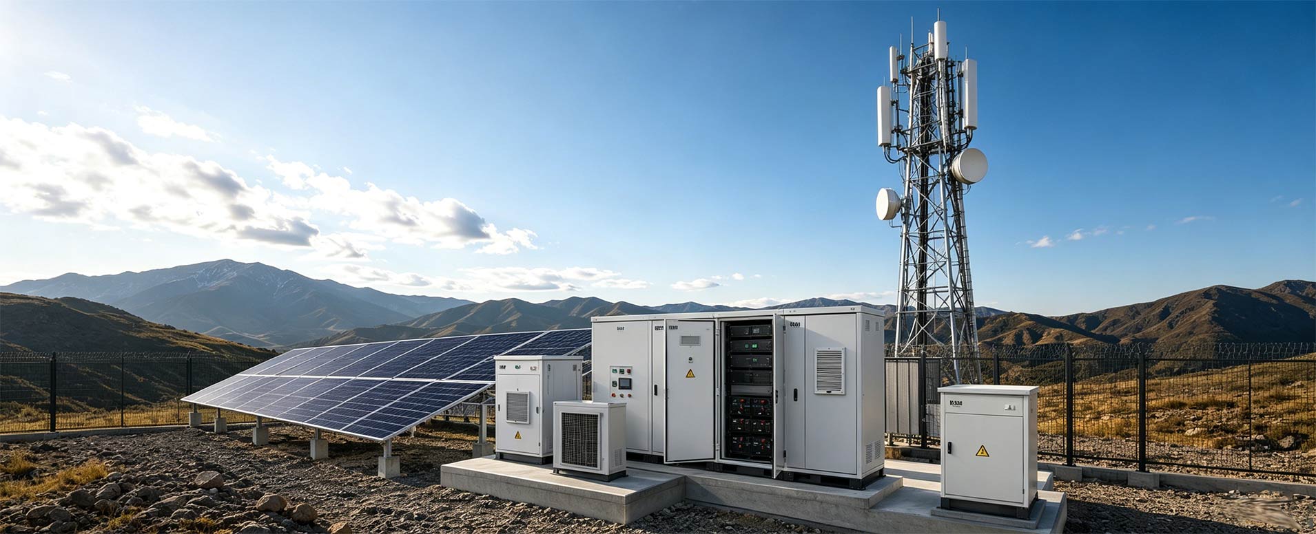 Soluzione ibrida per l'alimentazione elettrica dei siti di telecomunicazione
